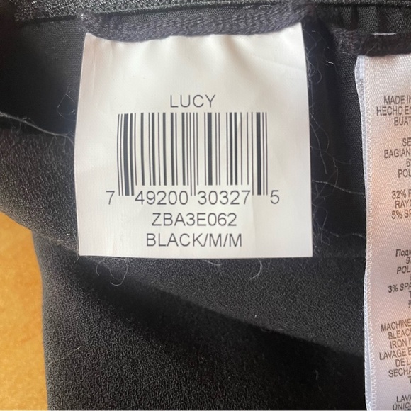 BCBGMAXAZRIA LUCY Classic Black Women's Skirt fluted size medium - Picture 8 of 8